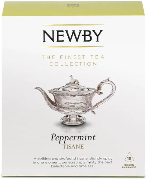 NEWBY PEPPERMINT PYRAMID TEA BOX