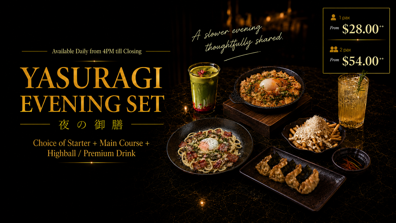 Yasuragi Evening Set